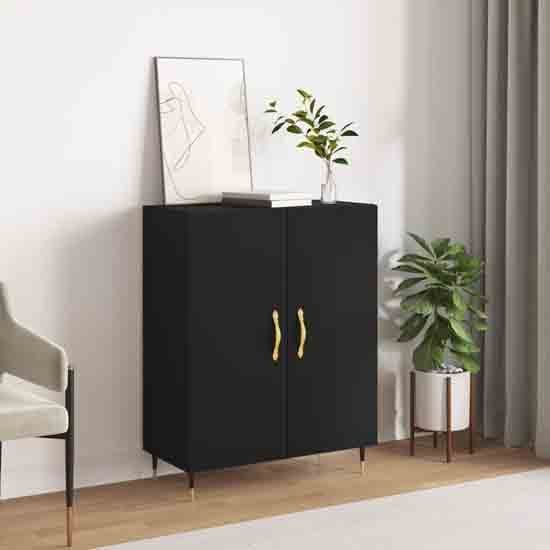 Ardmore Wooden Storage Cabinet With 2 Doors In Black_1
