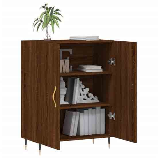 Ardmore Wooden Storage Cabinet With 2 Doors In Brown Oak_3