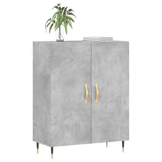 Ardmore Wooden Storage Cabinet With 2 Doors In Concrete Grey_2