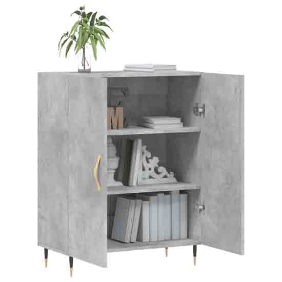 Ardmore Wooden Storage Cabinet With 2 Doors In Concrete Grey_3