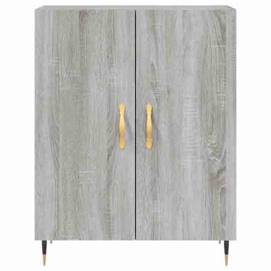 Ardmore Wooden Storage Cabinet With 2 Doors In Grey Sonoma_4