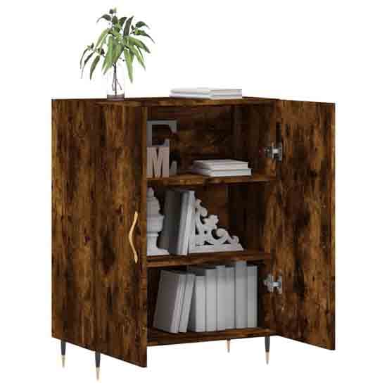 Ardmore Wooden Storage Cabinet With 2 Doors In Smoked Oak_3