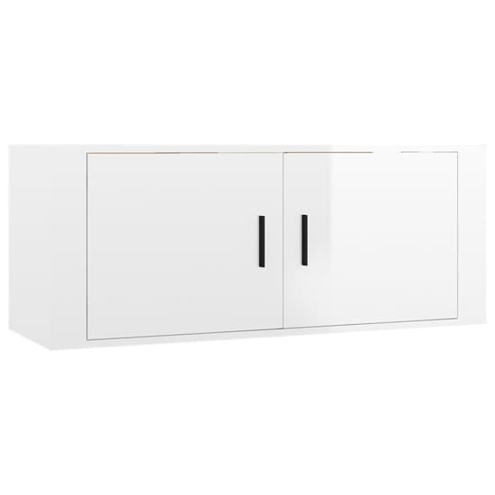 Aria High Gloss Entertainment Unit Wall Hung In White_4