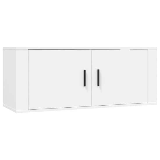 Aria Wooden Entertainment Unit Wall Hung In White_4