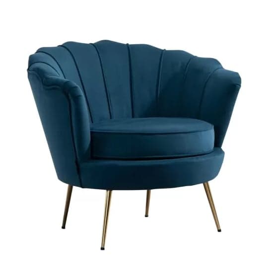 Ariel Fabric Accent Chair In Blue_2