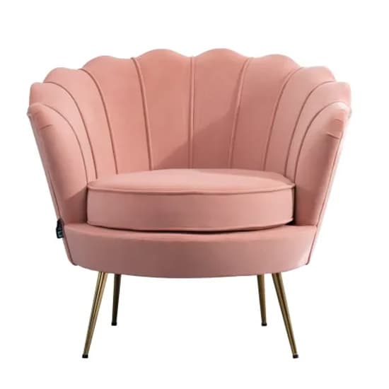 Ariel Fabric Accent Chair In Coral_3