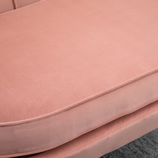 Ariel Fabric Upholstered 2 Seater Sofa In Coral_4