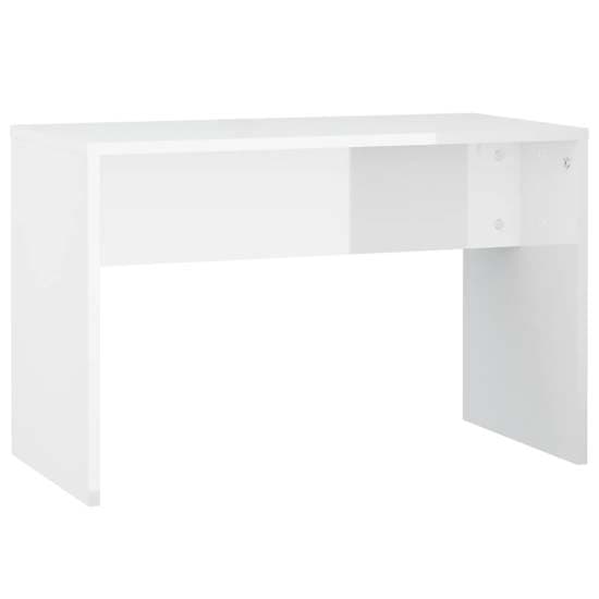 Arles High Gloss Dressing Table Set In White With LED_7