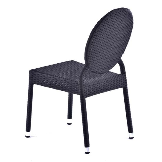 Arlo Outdoor Classic Weave Rattan Side Chair In Black_3