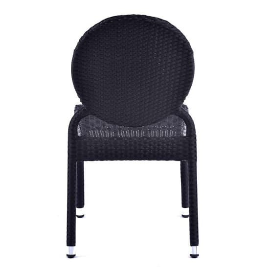 Arlo Outdoor Classic Weave Rattan Side Chair In Black_4