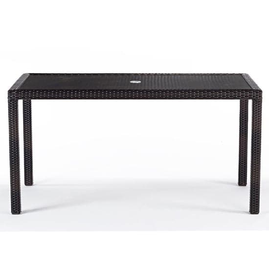 Arlo Outdoor Rattan Dining Table Rectangular With Glass Top_2