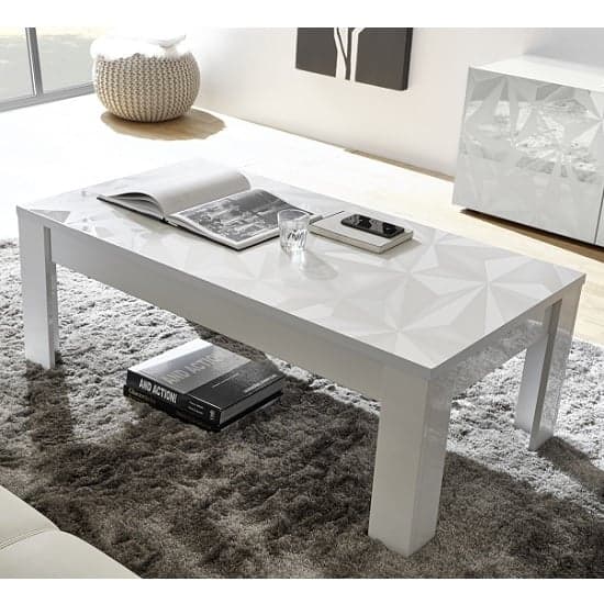 Arlon Modern Coffee Table Rectangular In White High Gloss_1
