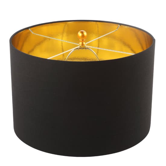Arras Black Linen Shade Floor Lamp With Gold Leaf Metal Base_4