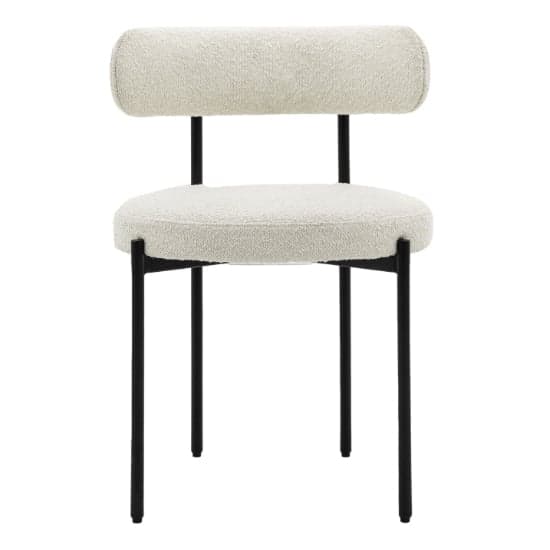 Arras Vanilla Polyester Fabric Dining Chairs In Pair_2