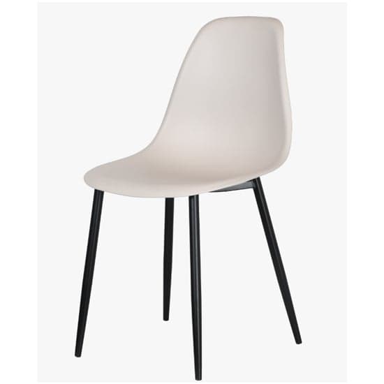 Arta Curve Calico Plastic Seat Dining Chairs In Pair_2