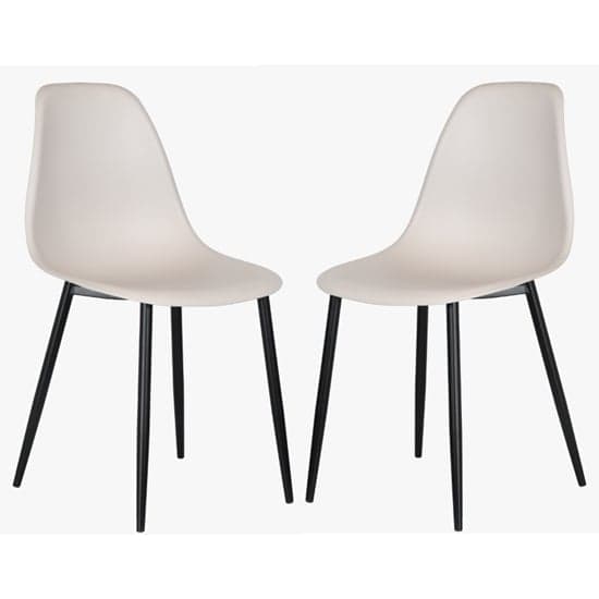 Arta Curve Calico Plastic Seat Dining Chairs In Pair_1
