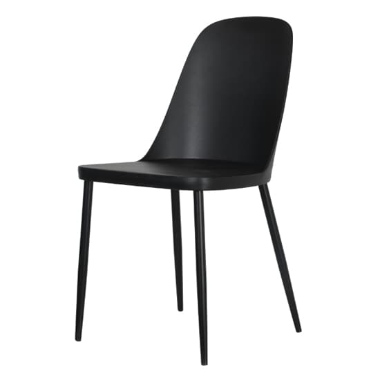 Arta Duo Black Plastic Seat Dining Chairs In Pair_2