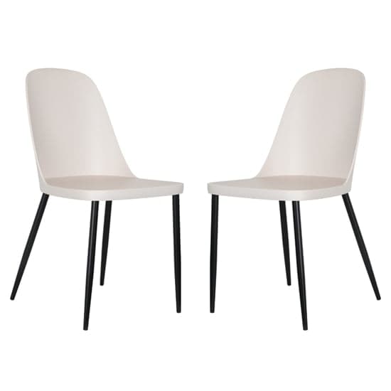 Arta Duo Calico Plastic Seat Dining Chairs In Pair_1