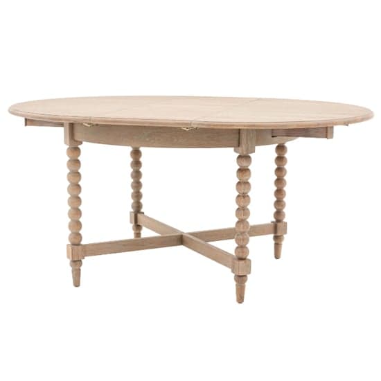 Arta Extending Wooden Dining Table Round In Natural_2