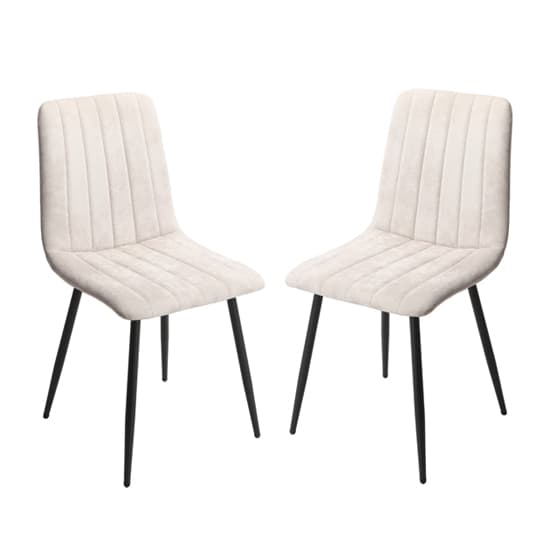 Arta Straight Stitch Natural Fabric Dining Chairs In Pair_1