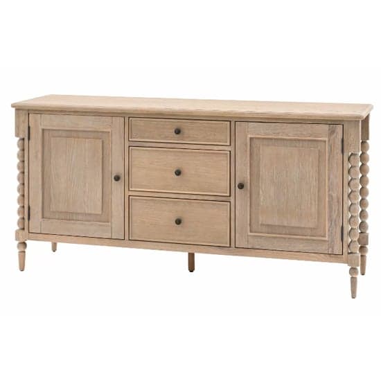 Arta Wooden Sideboard With 2 Doors 3 Drawers In Natural_6