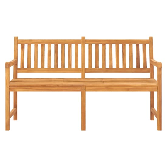 Arya Wooden 3 Seater Garden Bench With Tea Table In Natural_3