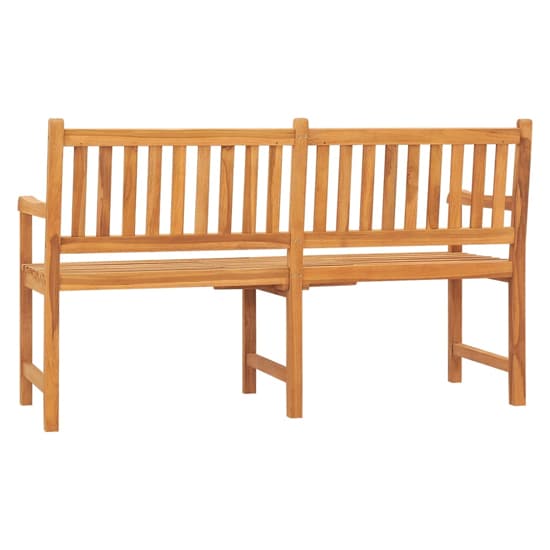 Arya Wooden 3 Seater Garden Bench With Tea Table In Natural_5