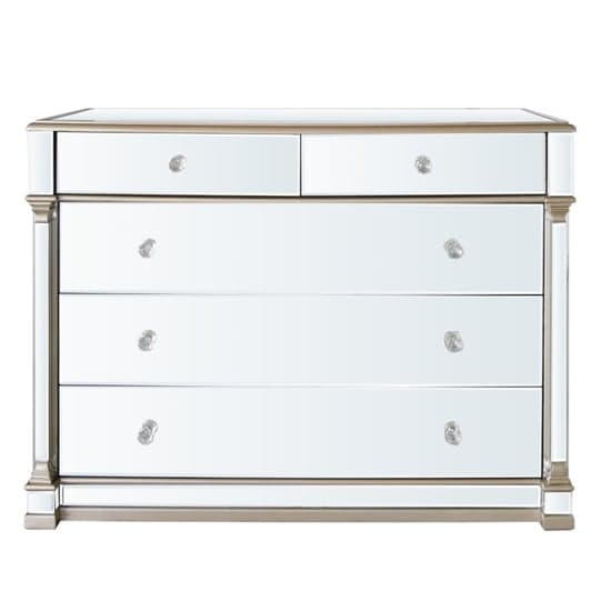 Asbury Mirrored Chest Of 5 Drawers Wide In Champagne_2