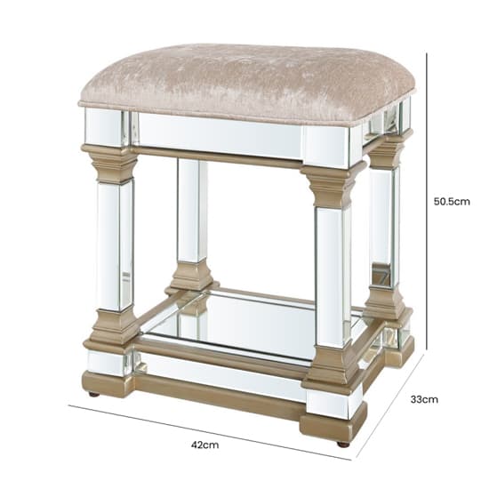 Asbury Mirrored Dressing Stool In Champagne_3