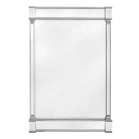 Asbury Wall Mirror Rectangular With Antique Silver Wooden Frame_2