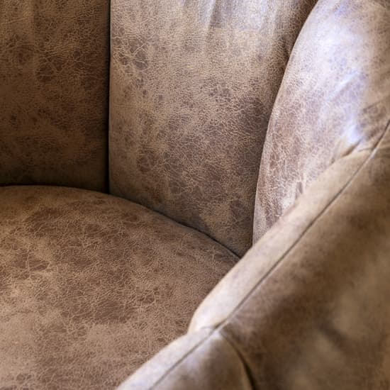 Ascoli Polyester Fabric Tub Chair In Antique Tan_3
