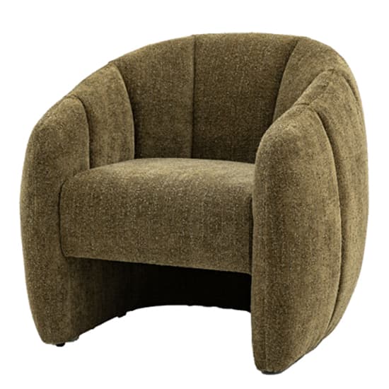Ascoli Polyester Fabric Tub Chair In Moss Green_4