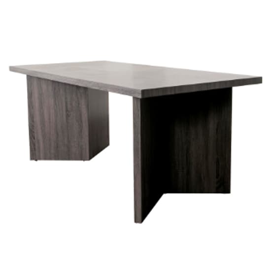 Ascot Wooden Dining Table In Grey Oak_2