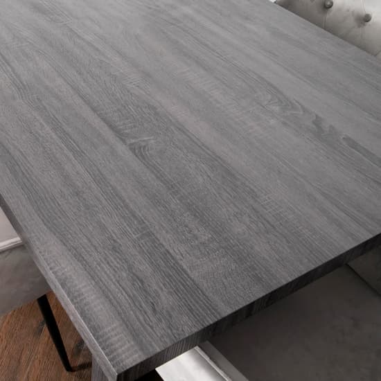 Ascot Wooden Dining Table In Grey Oak_3