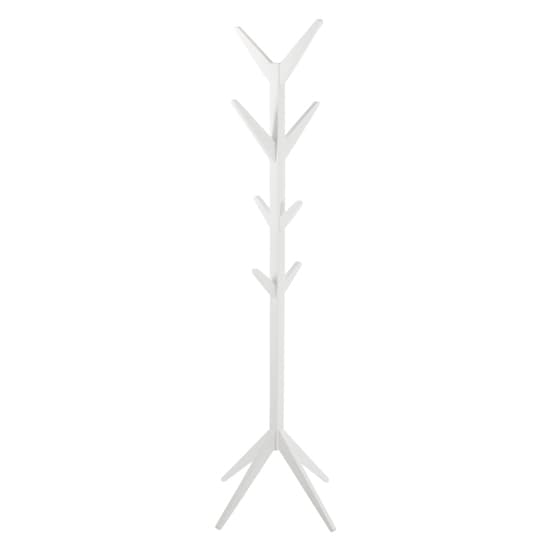 Ascotoa Wooden Coat Stand In White Furniture in Fashion