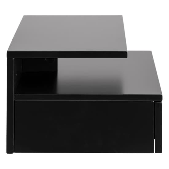 Ashanti Wall Hung Wooden Bedside Cabinet In Black_5
