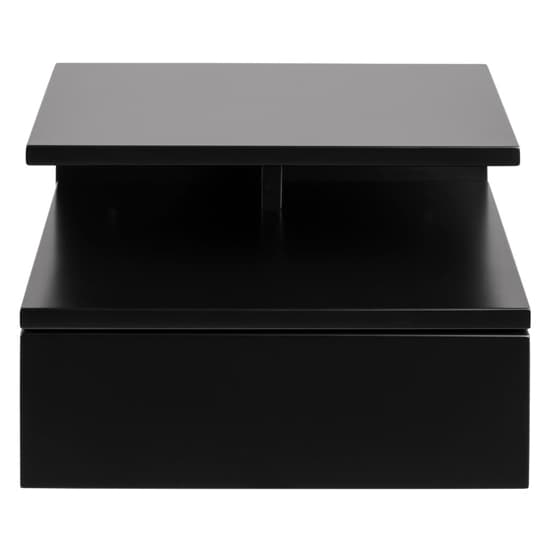 Ashanti Wall Hung Wooden Bedside Cabinet In Black_6