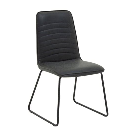 Ashbling Black Leather Dining Chairs In A Pair_2