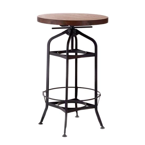 Ashbling Wooden Bar Table With Black Metal Frame In Natural_2