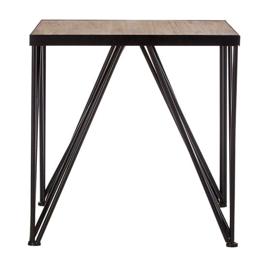 Ashbling Wooden Side Table With Black Metal Frame In Natural_2
