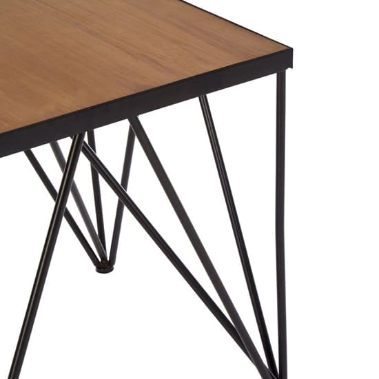 Ashbling Wooden Side Table With Black Metal Frame In Natural_3