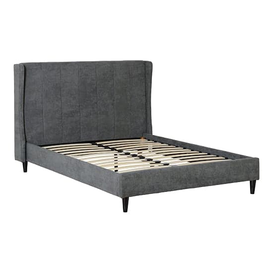 Ashburton Velvet Fabric Double Bed In Dark Grey_2
