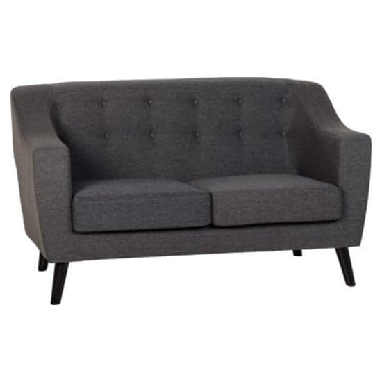Arabella Fabric 2 Seater Sofa In Dark Grey
