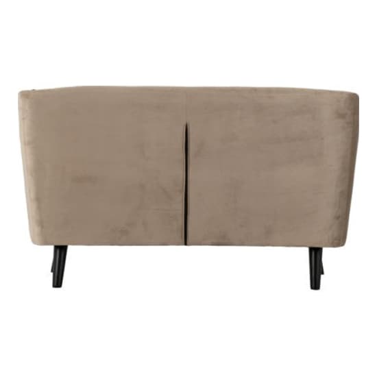 Arabella Velvet Fabric 2 Seater Sofa In Oyster_2