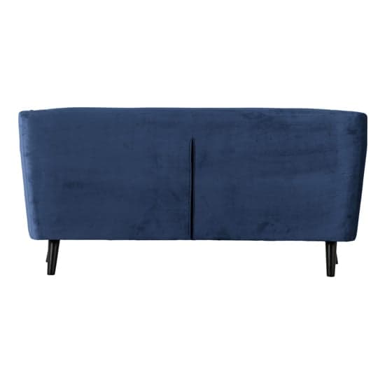 Arabella Velvet Fabric 3 Seater Sofa In Blue_3