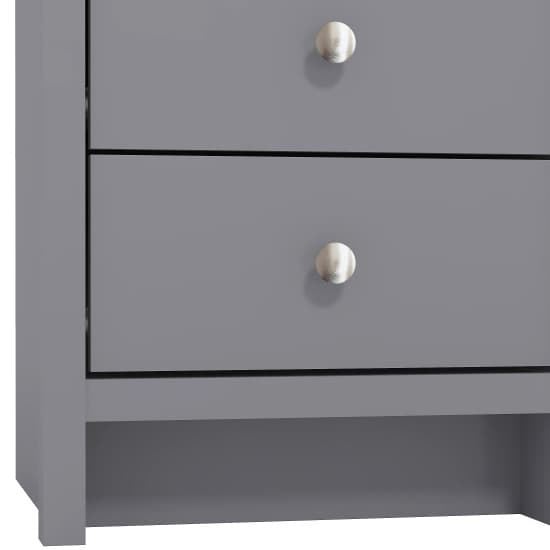 Asmara Mirrored Wooden Bedside Cabinet 3 Drawers In Cool Grey_7