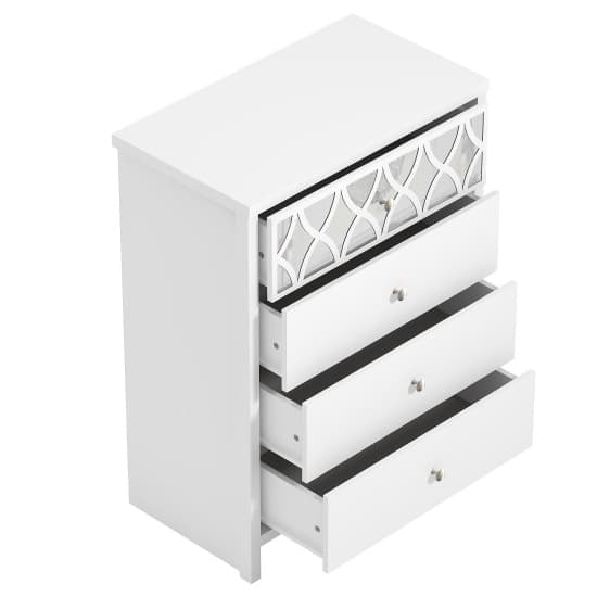 Asmara Mirrored Wooden Chest Of 4 Drawers In White_6