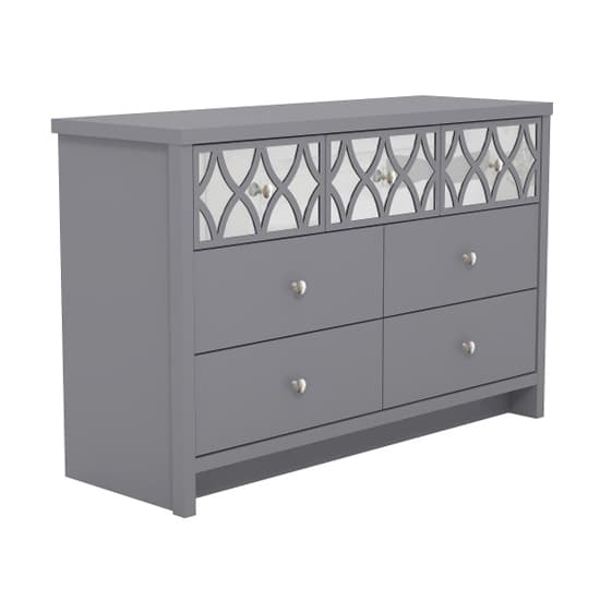 Asmara Mirrored Wooden Chest Of 7 Drawers In Cool Grey_4