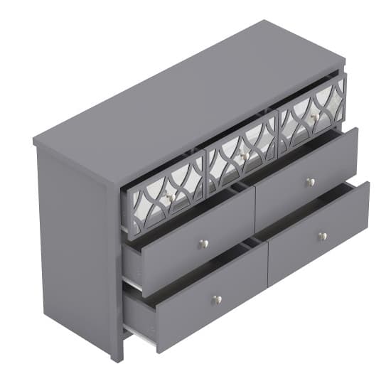 Asmara Mirrored Wooden Chest Of 7 Drawers In Cool Grey_6