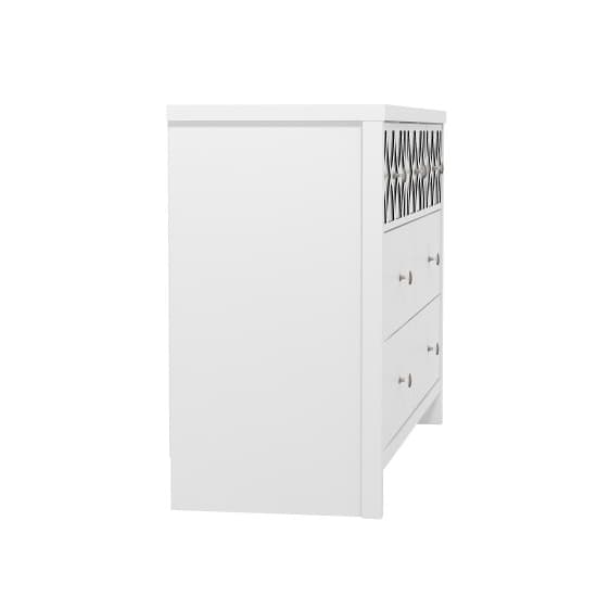 Asmara Mirrored Wooden Chest Of 7 Drawers In White_5
